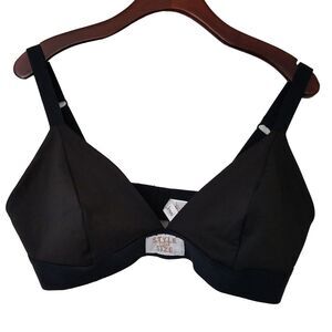 Style Not‎ Size for Jenni Triangle Bra Unlined Wireless Black Size 2X NWT